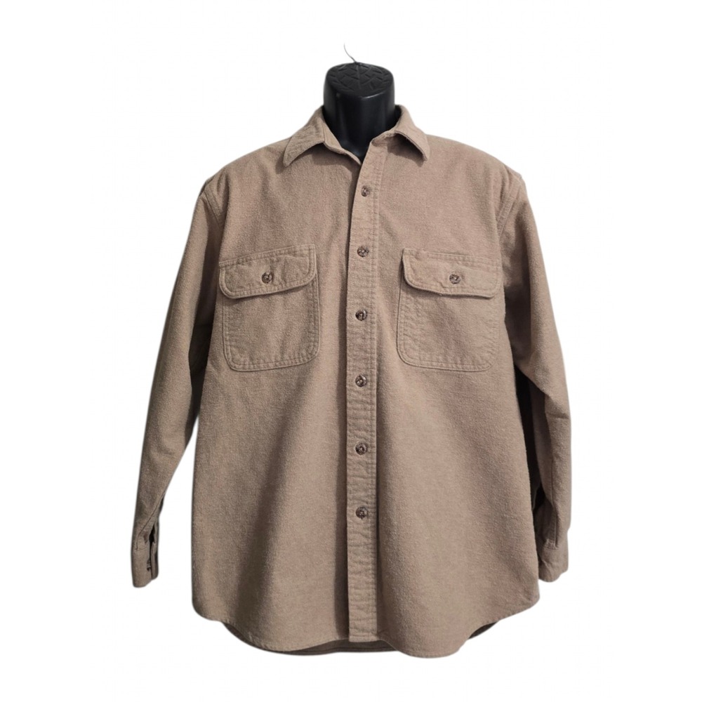 Field & Stream Vintage Long Sleeve Utility Shacket In Tan Sz M